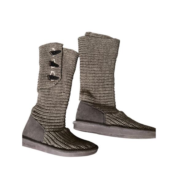 Size 7 Bearpaws knit grey boots - Picture 1 of 4
